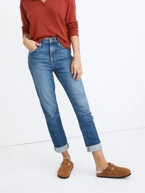Madewell The High-Rise Slim Boyjean – Size 28 – Excellent Condition, Medium Wash
